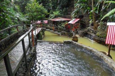 Hot-water-springs in the Unique tropical destination of Dominica.