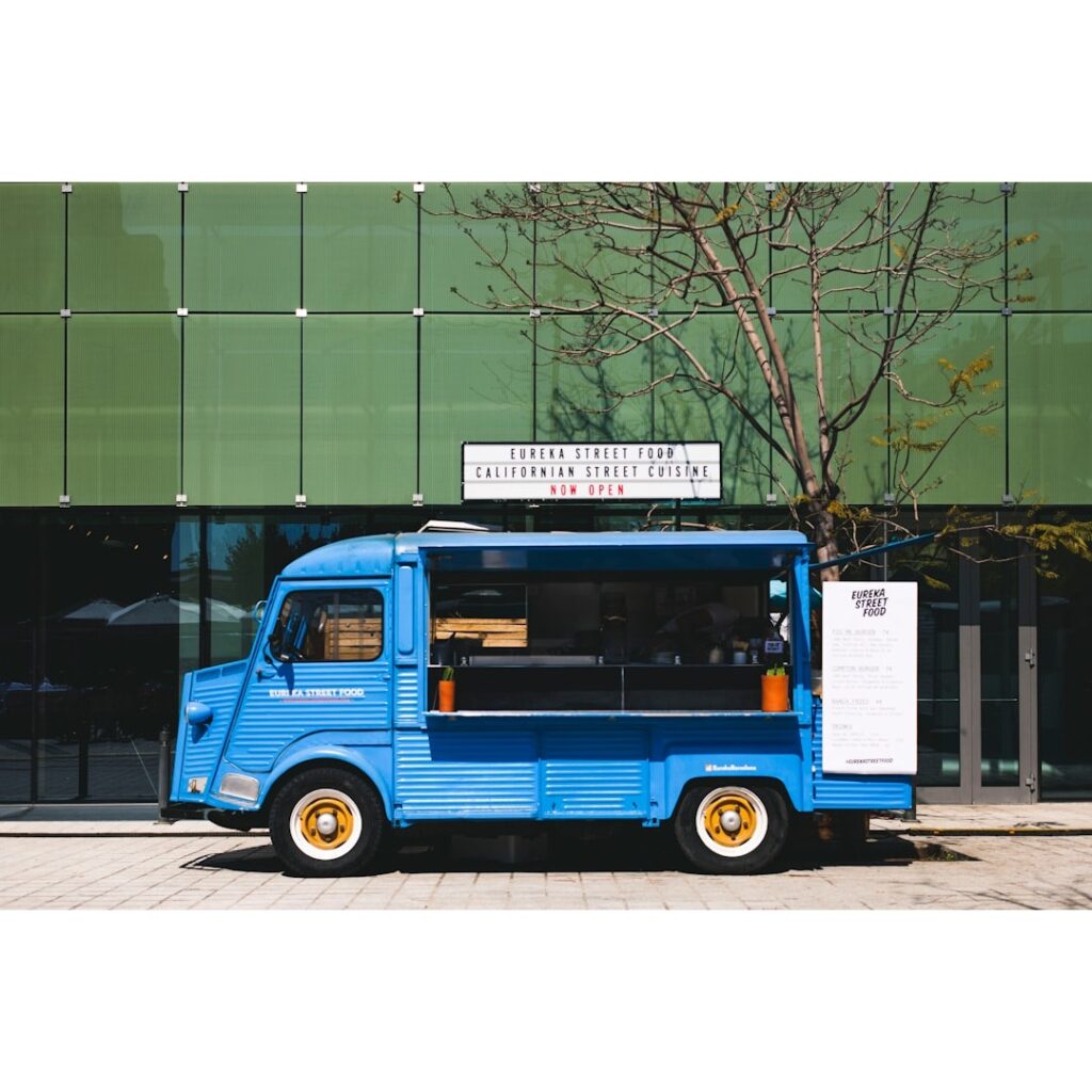 Food truck selling food