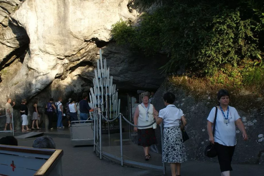 The sacred grotto is Catholic pilgrimage destination