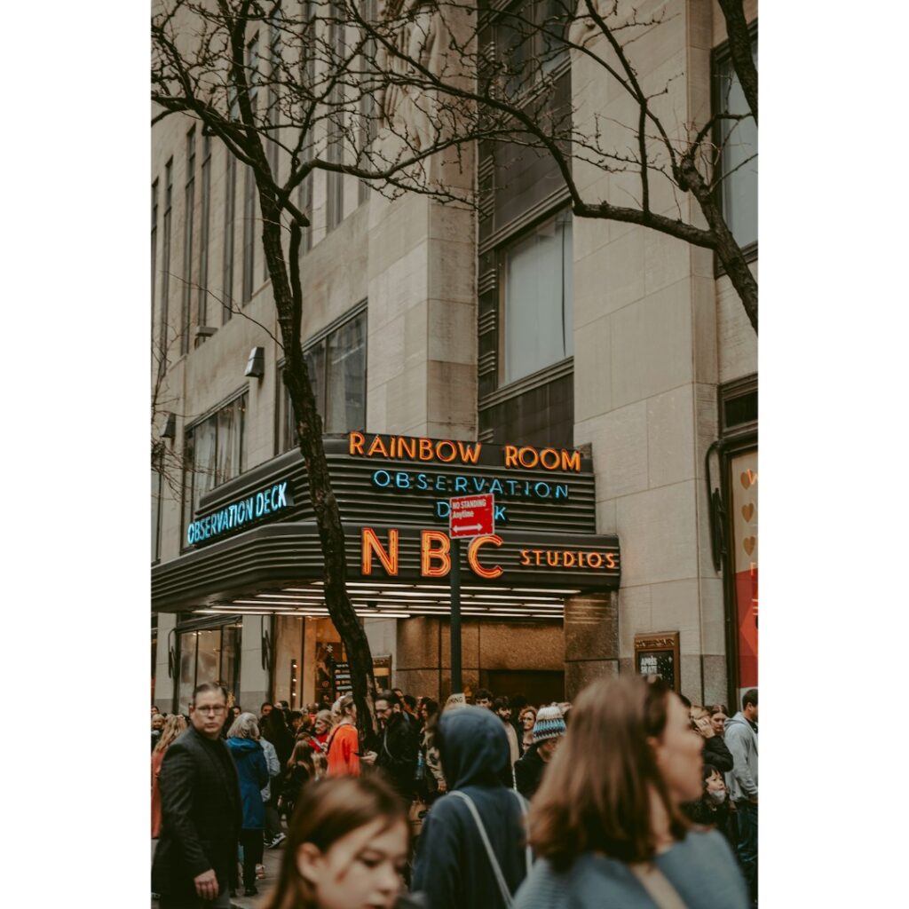 Rockeffeler Center with NBCStudions is a must see during your New City vacation.