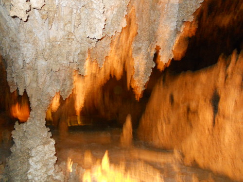 Stalagmites in Carlsbad cavern of NM