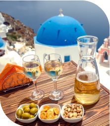 Dream wine vacation of greece