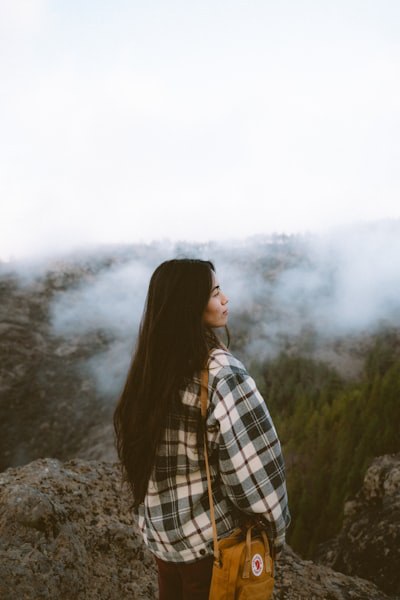 A  person enjoying the beauty of nature. 