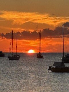 Sunset in the Caribbean