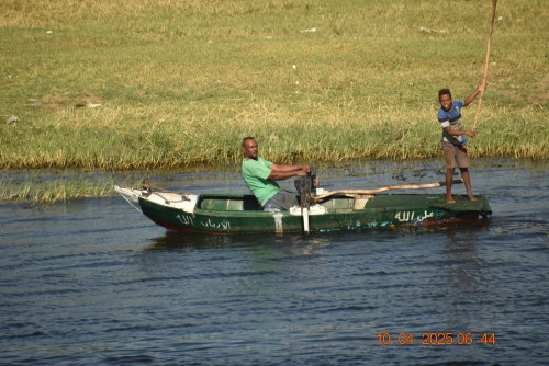 A cruise ship on an Egypt Nile River cruise.