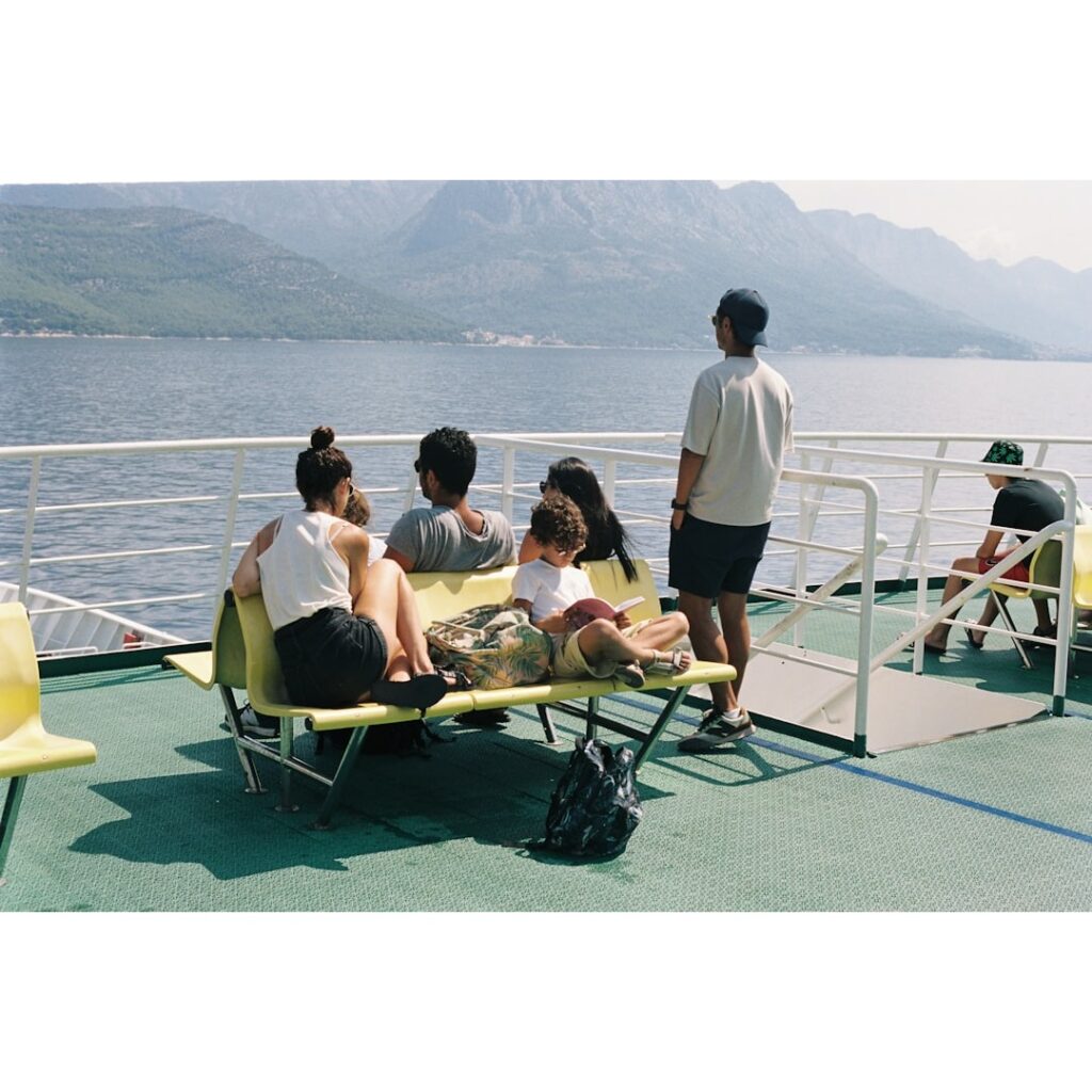 A family enjoying their viking cruises.