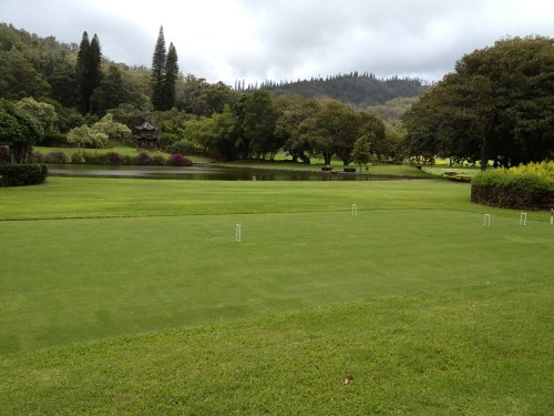 Lanai of the Hawaiian Islands have beautiful golf courses.