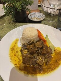 Dinner at the Sumtuori restaurant during my stay.