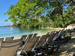 Sunset Cove is a beautiful beach at the resort.