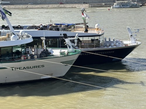 Ships on the Danube River