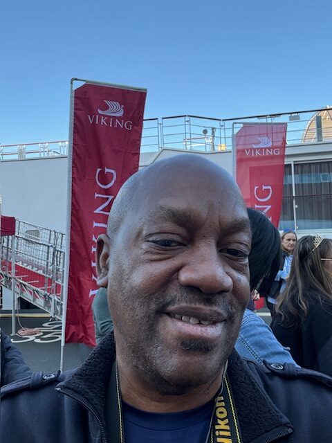 Enjoying a moment before starting my Viking River Cruise.