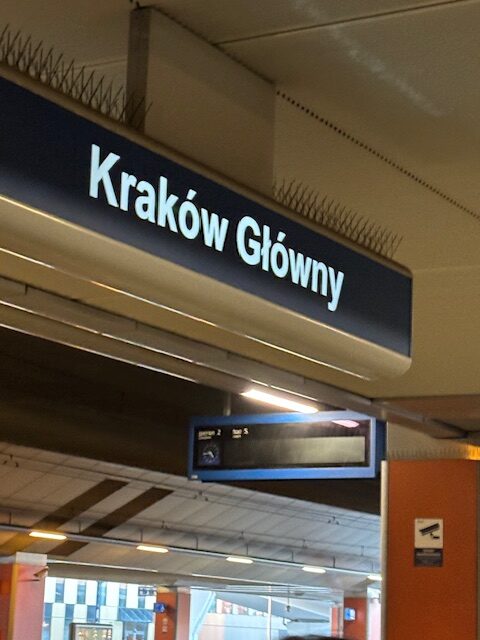 Krakow Glowny is the train station in Krakow Poland.